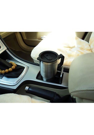 Suntek 12 V Paslanmaz Çelik Araba Isıtmalı Seyahat Kupa