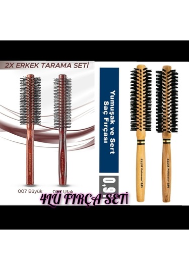 Elsa 4lü Tarama Fön Fırça Seti