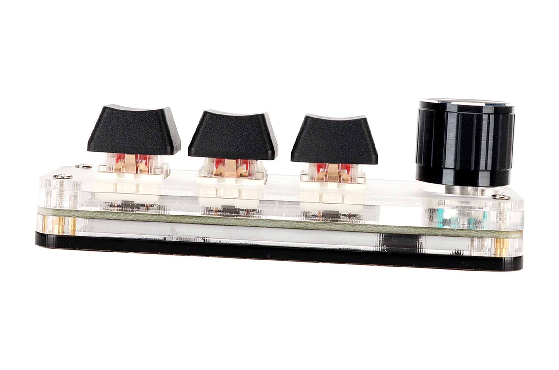 Vkemall Makro Klavye Usb Kablolu Kırmızı Switch Mekanik, Basılabilir Düğme Döndürücü, Özel Kısayol Tuşları, Oyun Ve Ofis İçin, Windows/linux/os X Desteği