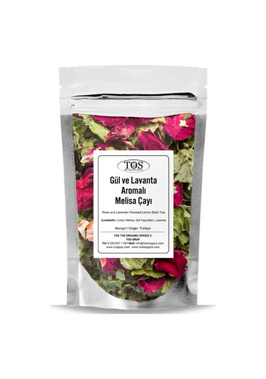 Tos The Organic Spices Gül ve Lavanta Aromalı Melisa Çayı 100 G