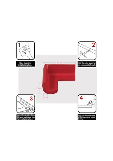 Miny Baby Mini Kenar+Köşe Koruyucu-Siyah Çok Renkli