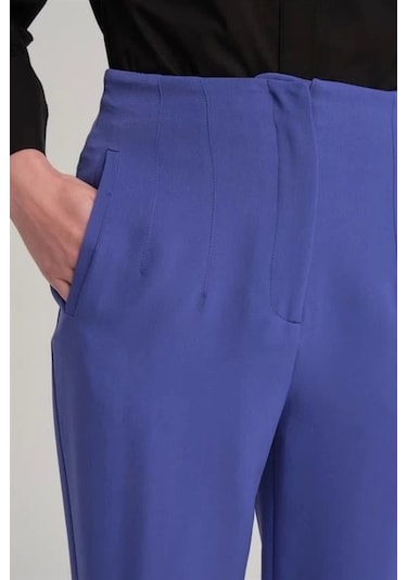 Armine Yüksek Bel Havuç Pantolon Ort2518 Morcivert Lacivert