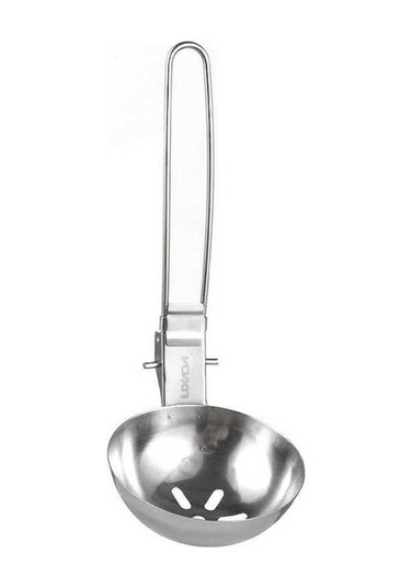 Pazly Uzun Takım Süzgeçli Servis Saplı Renkli Paslanmaz Kepçe Katlanabilir Kaşık Kamp Çatal Bıçak Seti Lx Çok Renkli