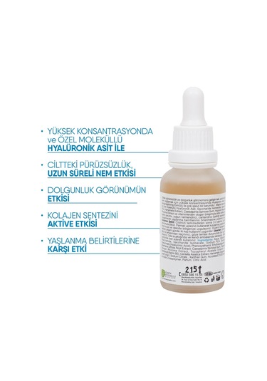 Solaris Hyaluronik Asit Serum Nemlendirme 30 ML (Hyaluronic Acid ve B5)