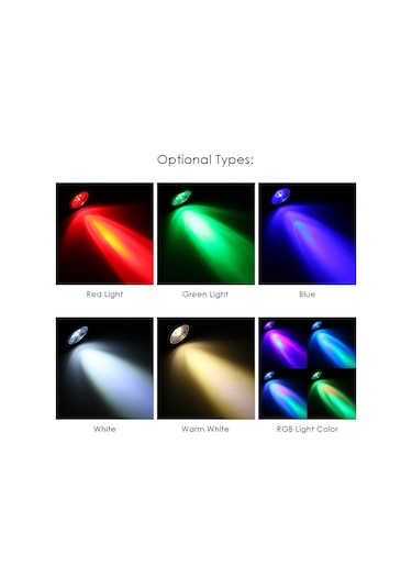 Teltree Ac85-265v 1w Led Mini Spot Işık, Ev Partisi Ve Dj Gösterileri İçin Taşınabilir Dekorasyon Aydınlatması Çok Renkli