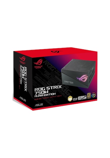 Asus Rog Strix 750G Aura Edition 750W 80+ Gold PCIe Gen 5.0 Tam Modüler RGB Güç Kaynağı