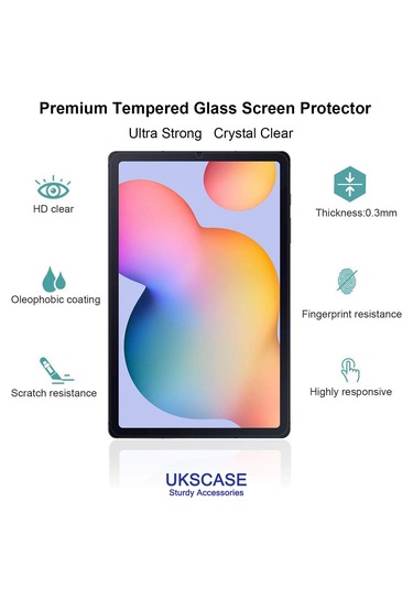 Samsung Uyumlu Galaxy Tab S6 Lite Sm-p610 Ekran Koruyucu Temperli Cam 2 Adet