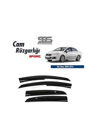 Cam Rüzgarlığı Fiat Linea 2006-2016 Mügen Tip Piano Black