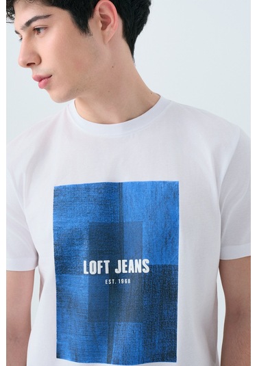 Loft Erkek Tişört Lf2038580 Beyaz