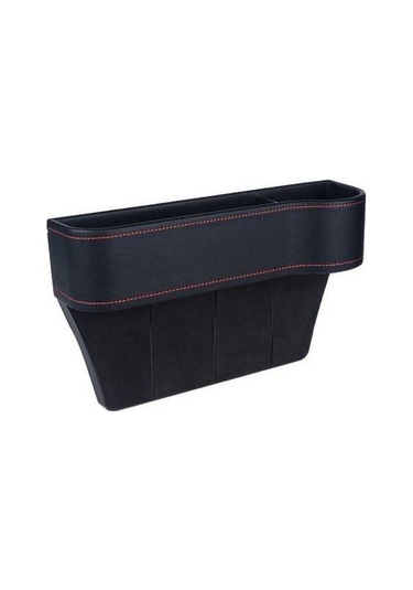 Ulzyvf Premium Deri Konsol Organizatörü - Abs Malzeme, 2 Bardak Yuvası + Depolama, Sürücü Tarafı İçin