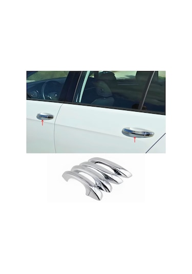 Ebal Otomotiv Vw T-Roc Paslanmaz Krom Kapı Kolu 4 Kapı 2017 ve Üzeri