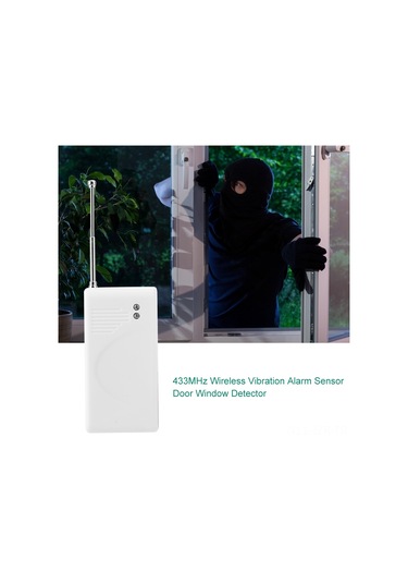 Geeroyoo 433 Mhz Kablosuz Titreşim Alarm Sensörü Ll-455 - Ev Güvenliği İçin Sensitif, Güvenilir Ve Tasarrufcu - Alarm Anahtarı Gerektirir Pil Yok
