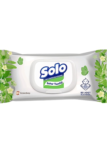 Solo Islak Havlu Bahar Tazeliği 720 Yaprak Kapaklı
