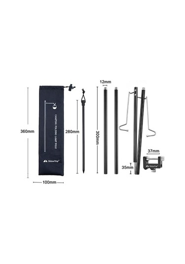 Ulzyvf Createtech Tutucu Tutucu Tutucu Trip Standı Standı Siyah Shine Sabitleme Raf Lambası Lamba Kamp Kamp Işık Fener Braketi Braketi Asma Asma Oa Siyah Siyah