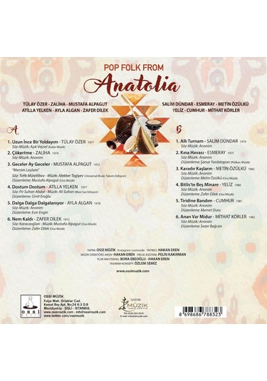 Pop Folk From Anatolia Renkli Plak