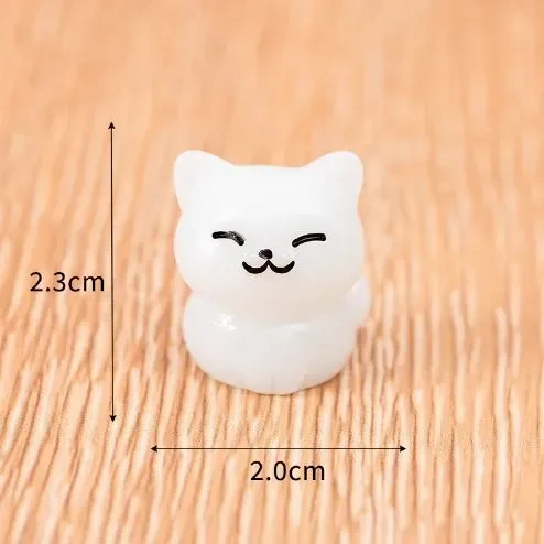 Kosona 5'li Işıyan Kedi Figür Seti, Renkli Dekoratif Heykel, Gündüzden Akşama Süs, Ev Bahçe Dekoru Beyaz, Pembe, Turuncu, Mavi, Yeşil