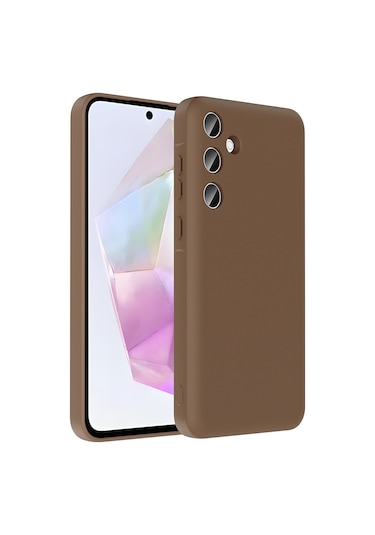 Biriva Home Galaxy A36 Kılıf Kamera Korumalı Kartlık Hazneli Brvh Vitra Kapak - Mürdüm Mürdüm