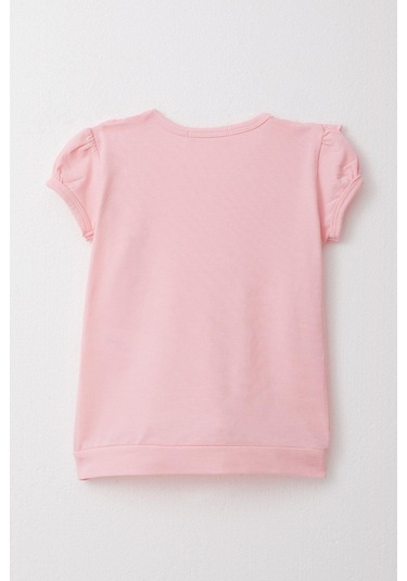 Breeze Kız Çocuk Tişört Güpürlü 1.5-5 Yaş, Pembe Pembe
