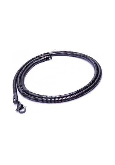 Fm Spiral Çelik Kolye 3mm 3183cek048 Siyah