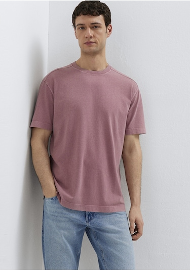Mavi - Pembe Basic Tişört 0613312-70948