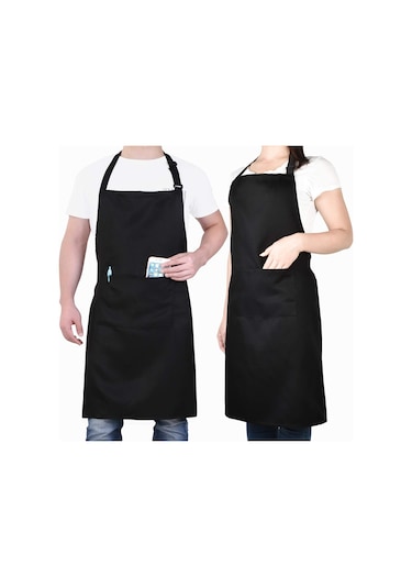Bundera Apron Şef Aşçı Garson Önlüğü Boyundan Askılı Cepli Önlük (405876133)