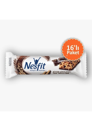 Nestle Nesfit Bitter Çikolatalı Bar 16 x 24 G