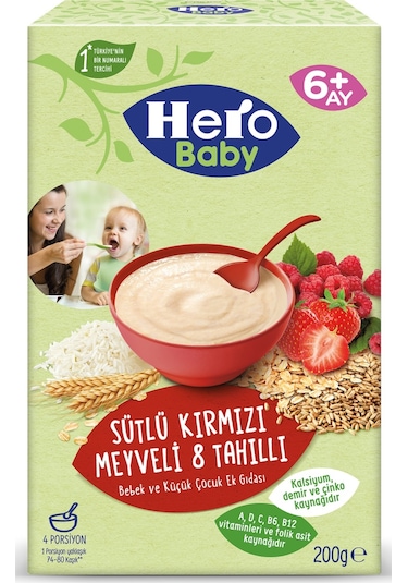 Hero Baby 200gr Sutlu Kırmızı Meyvelı
