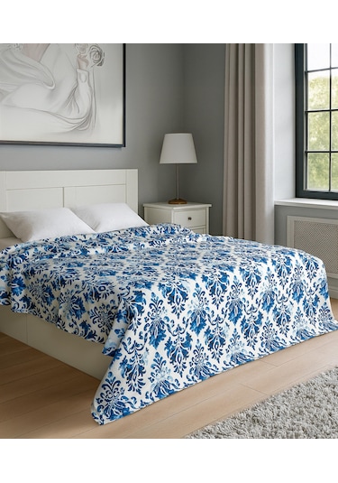 Cotton Collection Tek Kişilik Pike Akdeniz Çok Renkli