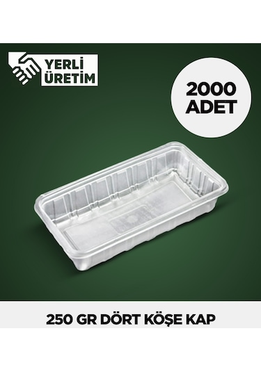 250 Gr Dört Köşe Kap 2.000 Adet Diğer