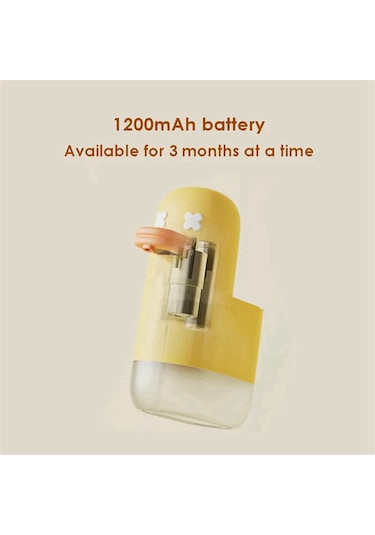 Anjiexun Işıklı Otomatik Temassız Sabunluk, Şarj Edilebilir Sarı