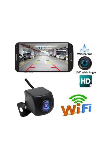 Fosenze Araç Wifi Kamerası - Hd Gece Görüşlü, 150 Geniş Açı, Park Modu, İos/android Uyumlu
