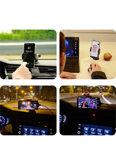Vantuzlu Telefon Tutucu Araç İçi 270 Derece Hareketli Fr303