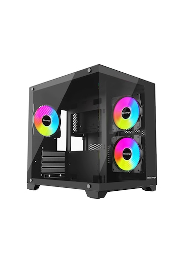 Revenge Nova 3 RGB Fanlı Temperli Cam Panel Boş m-ATX Gaming Oyuncu Bilgisayar Kasası