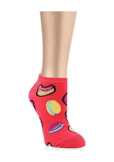 Ozzy Socks 5 Çift Eğlenceli Desenler Kadın Patik Çorap Ozzyp002 Çok Renkli