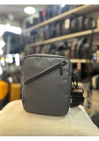 Polo Yıldız Kumaş Omuz Çantası Gri