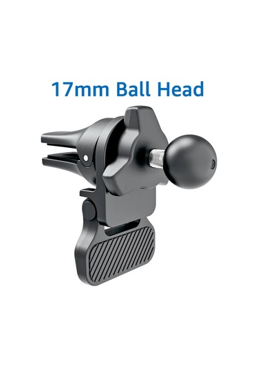 İbudim İbudim 17mm Araba Hava Çıkış Klipsi - 360 Döner Telefon Tutucu Standı Black