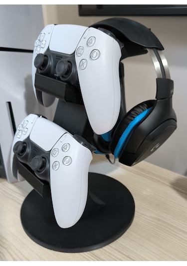 Ps5 2li Kol Tutucu + Kulaklık Standı 3 İn 1