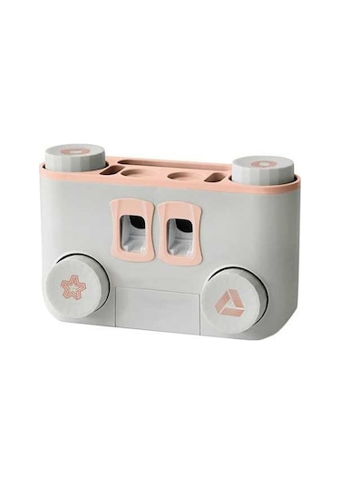 Pazly Ve Tuvalet Suntek Pembe Fırçası Ev Dispenseri Diş Banyo Aksesuarı Km Diğer