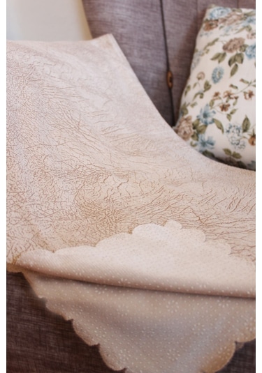 Silikon Tabanlı Kaydırmaz Lüks Desen Çekyat Koltuk Örtüsü