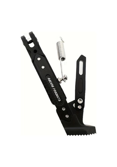 Chuangyinshop Siyah Evrensel Off-road Motosikletler İçin Ayarlanabilir Alüminyum Alaşım Motosiklet Yan Sehpası - Dayanıklı Ve Hafif