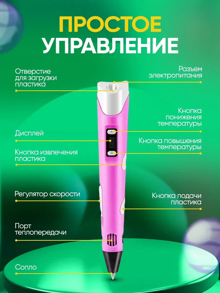 Mama Toys 3d Kalem Seti, Plastik Ve Şablonlarla Birlikte 152455783