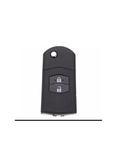 Mazda 2 3 5 6 Uyumlu 2 Tuşlu Silikon Anahtar Koruma Kılıfı Siyah