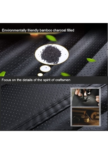 Novahub Konforlu Deri Bambu Koltuk Kılıfı