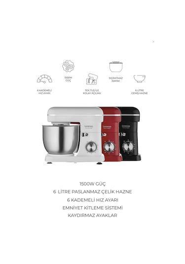 Lorenzo 1039 Master Plus Stand Mikser Şef