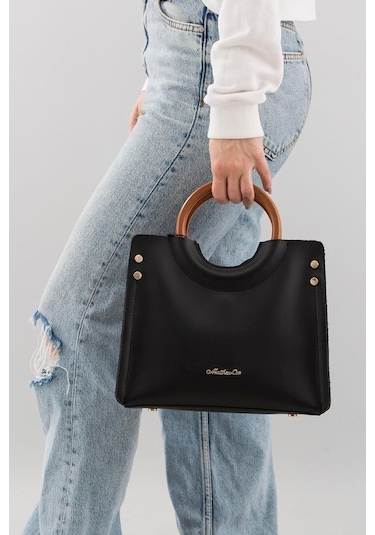 Matthew Cox Siyah Kadın El Çantası T765 001