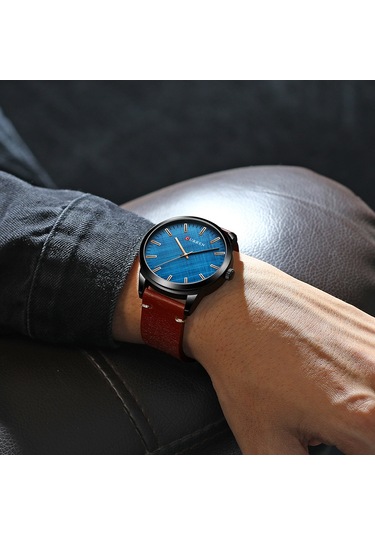 Leezsing Curren 8386 Erkek Kol Saati - Su Geçirmez, Şık Deri Kayışlı, İş Ve Günlük Kullanım İçin Çok Renkli