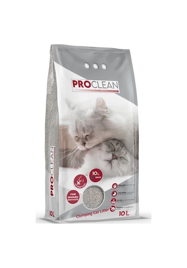 ProClean Naturel Kalın Taneli Topaklaşan Bentonit Kedi Kumu 10 L