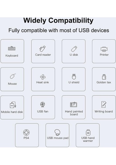 Type-C To 4 Port Usb 3.0 Çoklayıcı Dönüştürücü Adaptör Otg