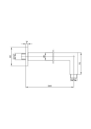 Eca Tiera Kare Ankastre Gömme Duş Bataryası Seti Tüm Parçalar Dahil Krom