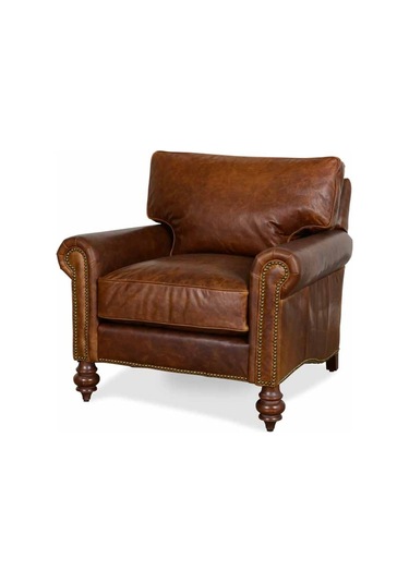 Hanelmobilya Hanel Mobilya Worth Chester Berjer Tekli Koltuk Kahve Suni Deri